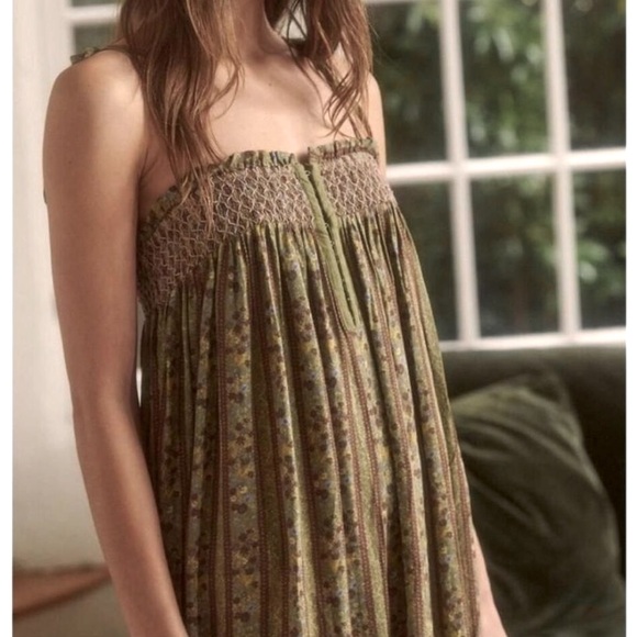 Intimately Free People Rule The World Floral Maxi Jumpsuit in Fern Combo Large - Picture 3 of 16